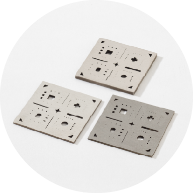 素材への負担やひずみが少ない